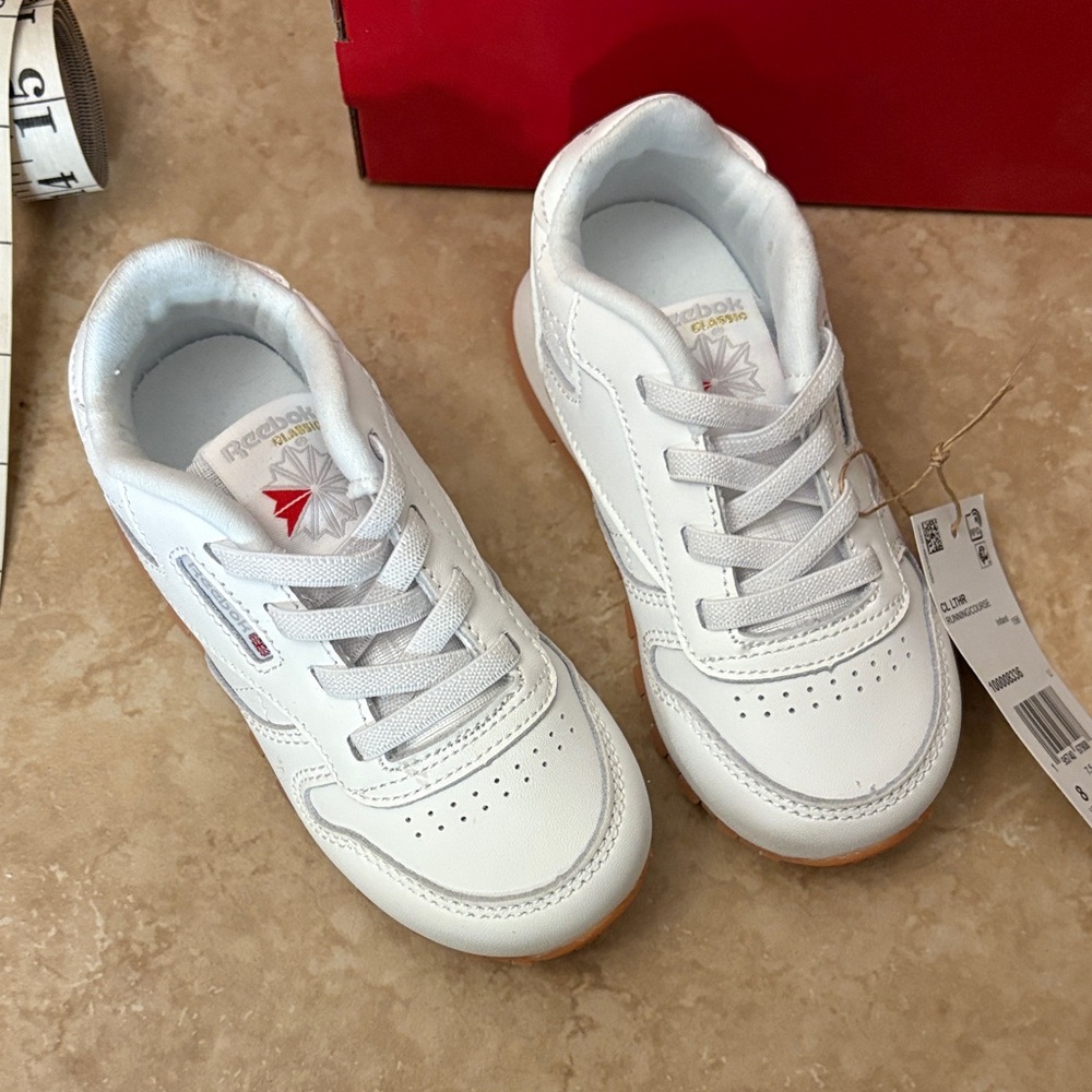 Reebok Kids Classic White Sneakers